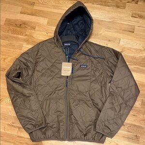 Patagonia Men's Brown Quilted Puffer Jacket new size Large
